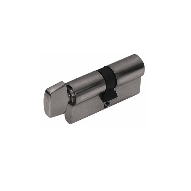 Euro Single Cylinder 5 Pin (Key/Turn) Keyed Alike 90mm Graphite Nickel 1225.KA.GN Zanda | Decorus Hardware