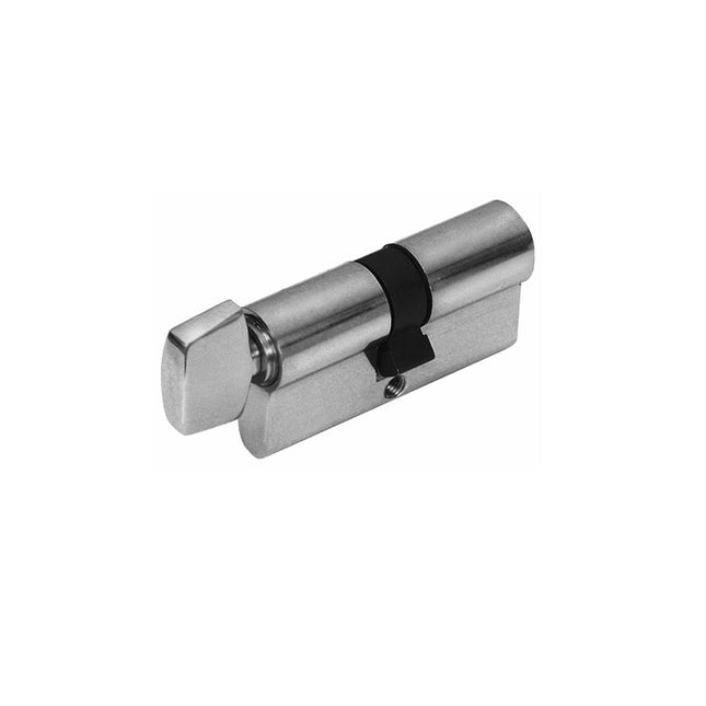 Euro Single Cylinder 5 Pin (Key/Turn) Keyed Alike 90mm Satin Chrome 1225.KA.SC Zanda | Decorus Hardware