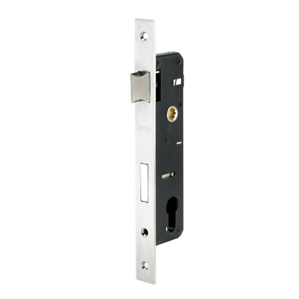 Euro Narrow Backset Mortice Lock 30x48mm Stainless Steel 1226SS Zanda | Decorus Hardware
