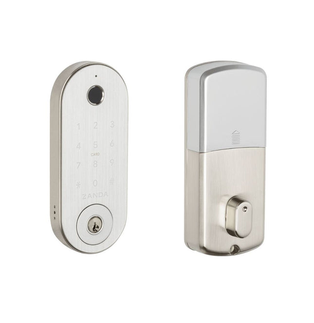 1320.BN | Stealth Smart Lock Deadbolt 60mm Brushed Nickel | Zanda Architectural