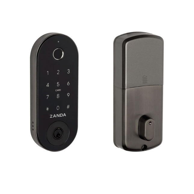 1320.GN | Stealth Smart Lock Deadbolt 60mm Graphite Nickel | Zanda Architectural