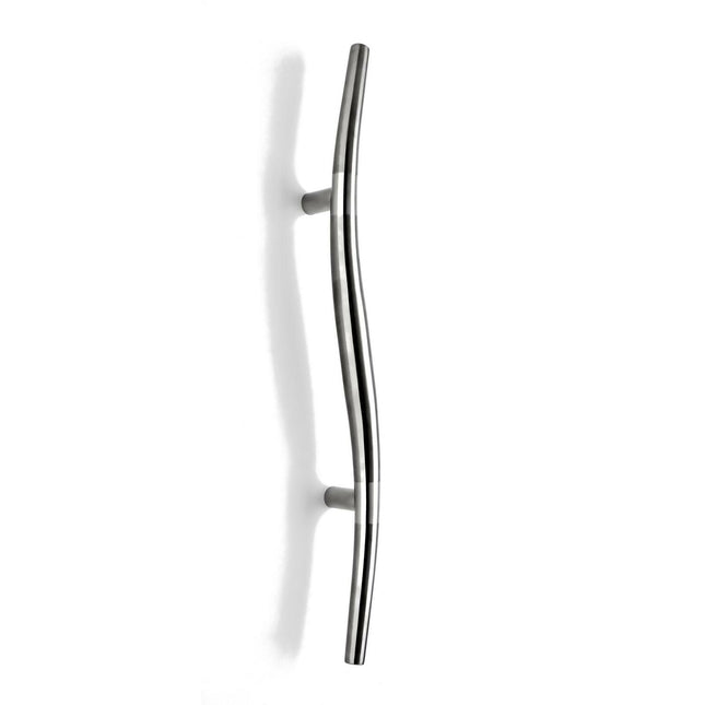 13501BBPSS Arco Pull Handle Back to Back Satin Stainless Steel 600mm Zanda | Decorus Hardware