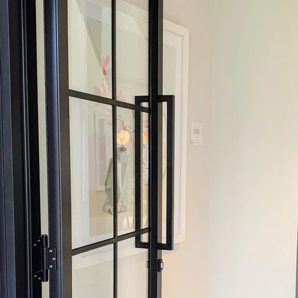 13505.BB.BLK | Toorak Door Pull Handle Back to Back 625mm Matt Black | Zanda Architectural