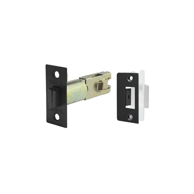 Latch for Integrated Privacy Set 60mm Backset Matt Black 1358.BLK Zanda | Decorus Hardware