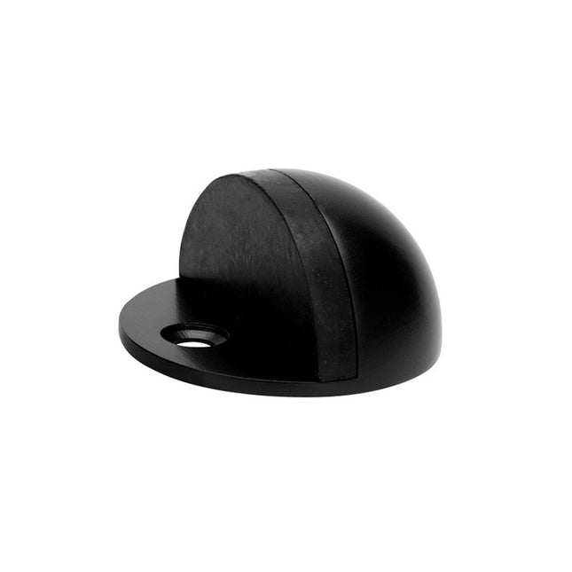 14008.BLK | Half Moon Door Stop 25mm Matt Black | Zanda Architectural