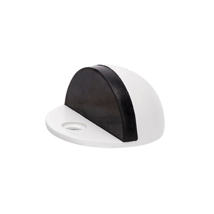 14008.WHT | Half Moon Door Stop 25mm White | Zanda Architectural