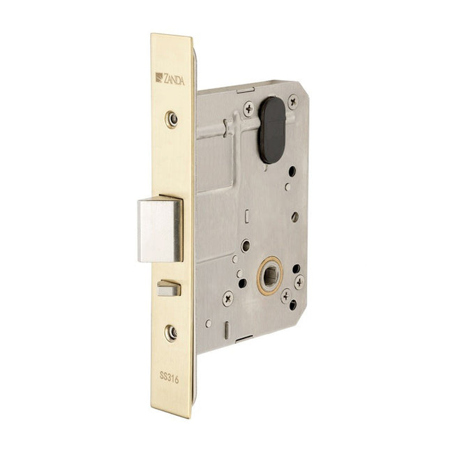 Commercial Mortice Lock Fire Rated 60mm Satin Brass 1450.SB Zanda | Decorus Hardware