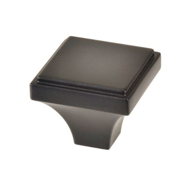 Manhattan Cabinet Knob Matt Black 16066BLK Zanda | Decorus Hardware