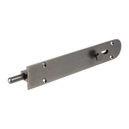 5231.GN | Reverse Barrel Bolt Radius 200mm Graphite Nickel | Zanda Architectural