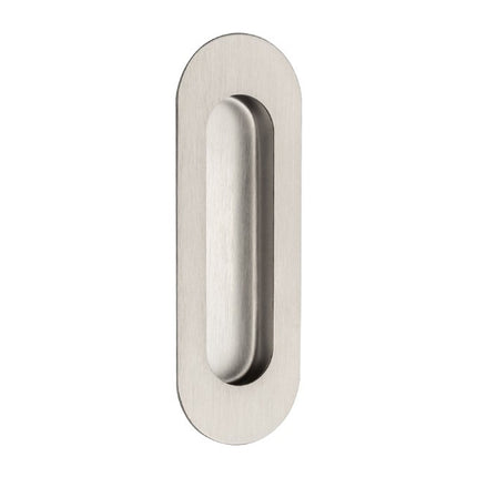 Zanda Flush Pull & Cavity Sliding Hardware | Oval Flush Pull Concealed Fix 120mm Stainless Steel 5241.SS