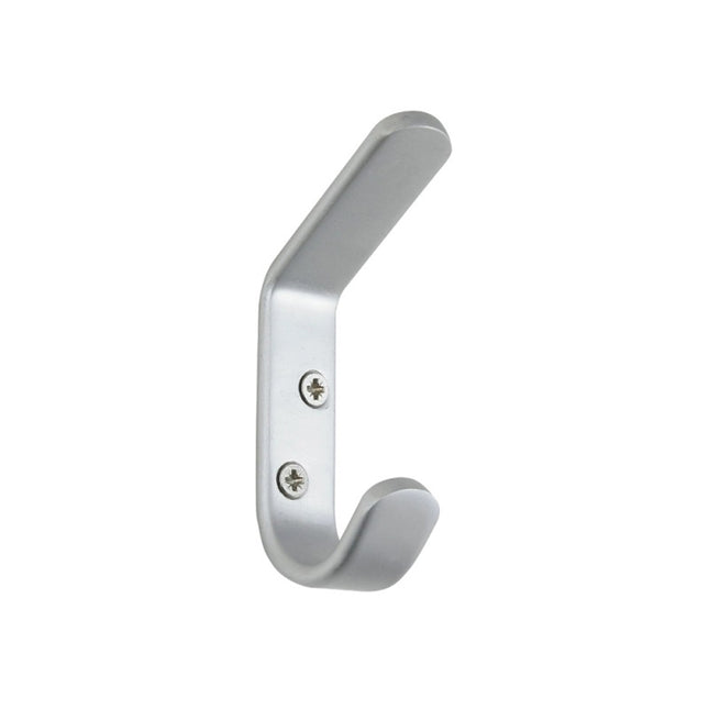Aluminium Hat and Coat Hook Satin Anodized 5250.SA Zanda | Decorus Hardware