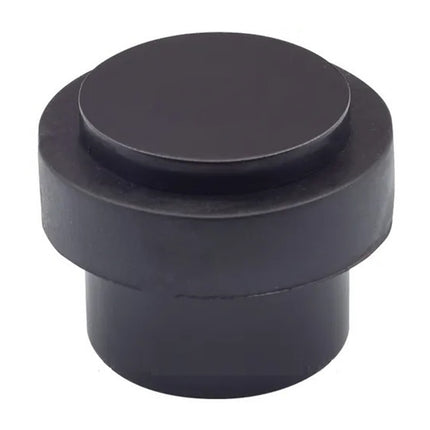 5256.BLK | Round Floor Mount Door Stop 38mm Matt Black | Zanda Architectural