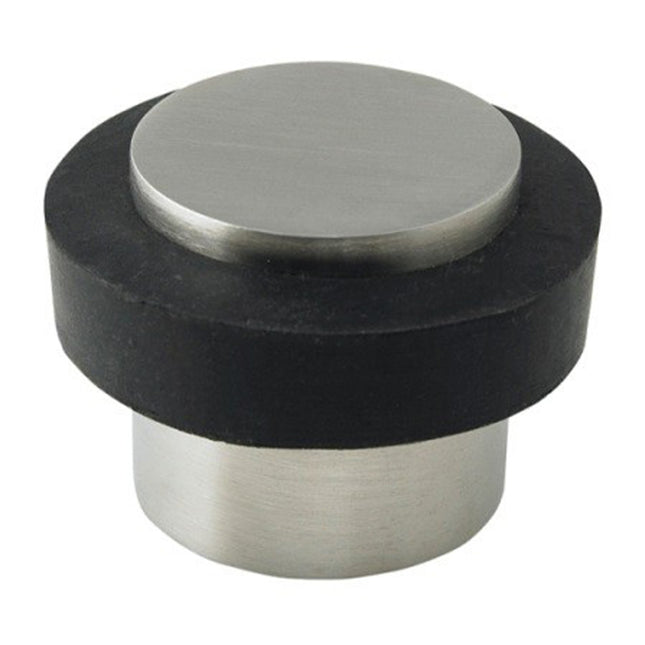 5256.BN | Round Floor Mount Door Stop 38mm Brushed Nickel | Zanda Architectural