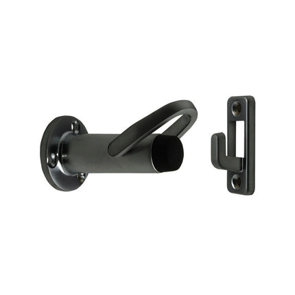 Door Stop or Holder Stopper Matt Black 5258.BLK Zanda | Decorus Hardware