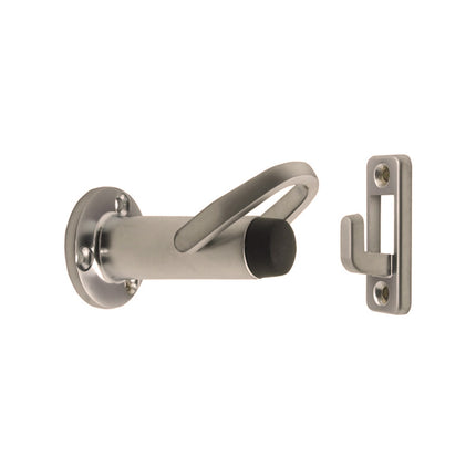 Door Stop or Holder Stopper Brushed Nickel 5258.BN Zanda | Decorus Hardware