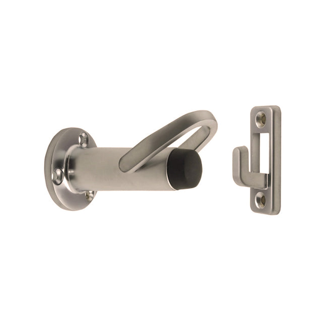 Door Stop or Holder Stopper Brushed Nickel 5258.BN Zanda | Decorus Hardware