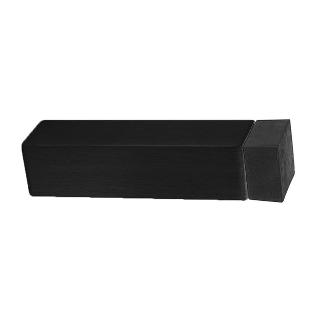 Square Skirting Mount Door Stop 80mm Matt Black 5262.BLK Zanda | Decorus Hardware