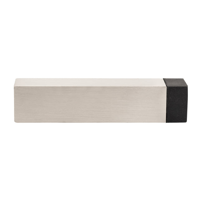 Square Skirting Mount Door Stop 80mm Brushed Nickel 5262.BN Zanda | Decorus Hardware
