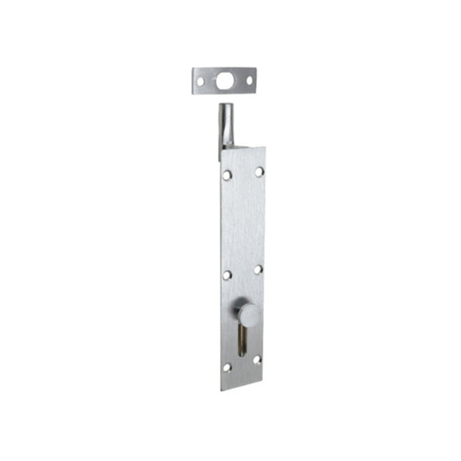 Reverse Barrel Bolt Necked Inward 125x31mm Satin Chrome 5270.SC Zanda | Decorus Hardware