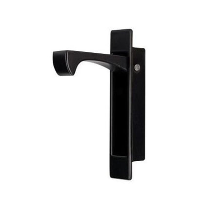 5288.BLK | Sliding Door Edge Pull Concealed Fix 90x18mm Matt Black | Zanda Architectural
