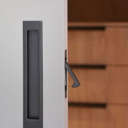 5288.BLK | Sliding Door Edge Pull Concealed Fix 90x18mm Matt Black | Zanda Architectural