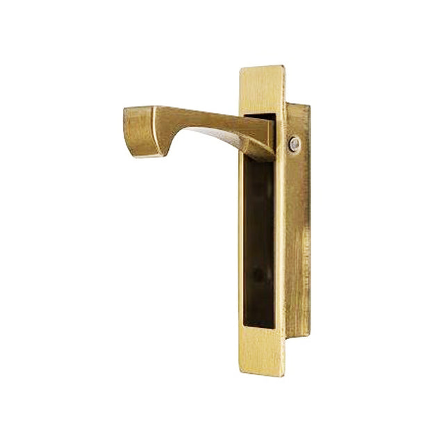 Sliding Door Edge Pull Concealed Fix 90x18mm Satin Brass 5288.SB Zanda | Decorus Hardware