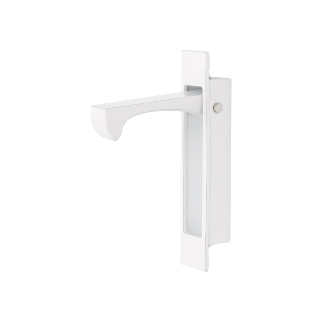 Sliding Door Edge Pull Concealed Fix 90x18mm Matt White 5288.WHT Zanda | Decorus Hardware