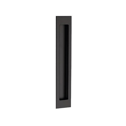 Verve Flush Pull Concealed Fixing 150x37mm Matt Black 5303.BLK Zanda | Decorus Hardware