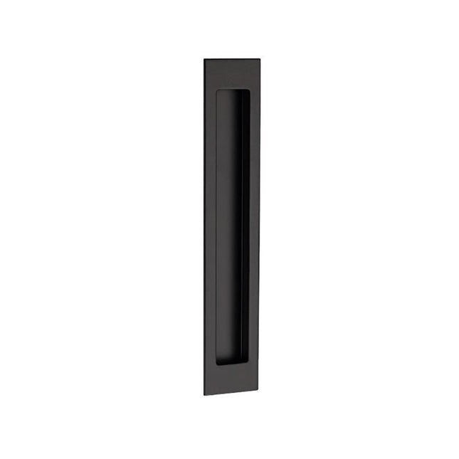 Verve Flush Pull Concealed Fixing 150x37mm Matt Black 5303.BLK Zanda | Decorus Hardware