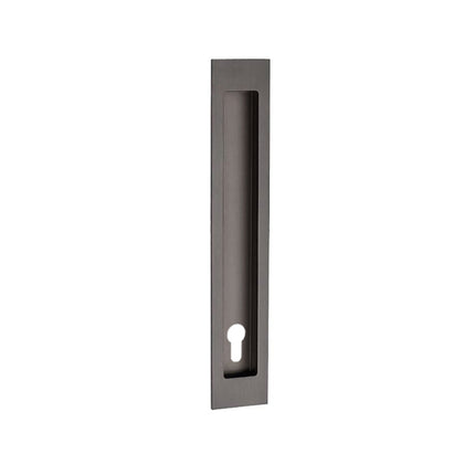 Verve Flush Pull with Euro Keyhole 200x37mm Graphite Nickel 5304.E.GN Zanda | Decorus Hardware