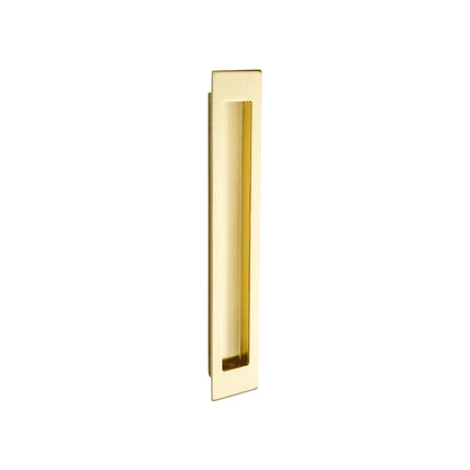 Verve Flush Pull Concealed Fixing 200x37mm Satin Brass 5304.SB Zanda | Decorus Hardware