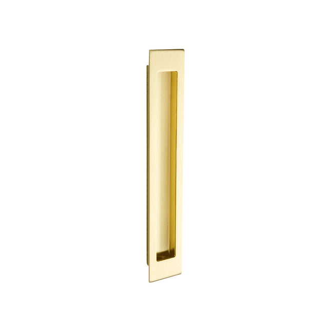 Verve Flush Pull Concealed Fixing 200x37mm Satin Brass 5304.SB Zanda | Decorus Hardware