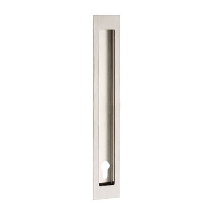 Verve Flush Pull with Euro Keyhole 250x37mm Stainless Steel 5305.E.SS Zanda | Decorus Hardware