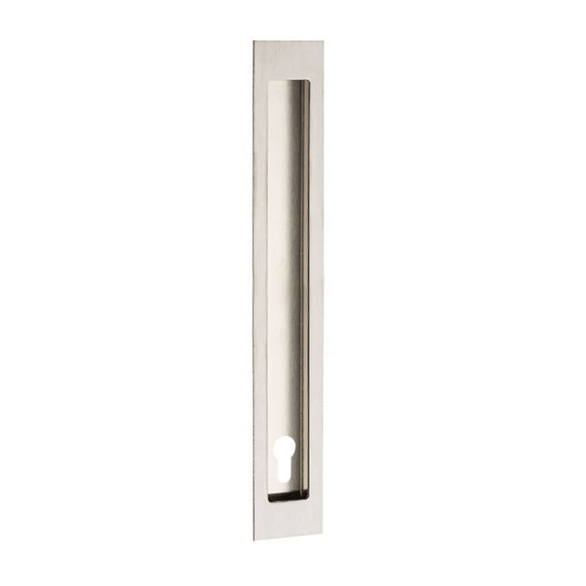 Verve Flush Pull with Euro Keyhole 250x37mm Stainless Steel 5305.E.SS Zanda | Decorus Hardware