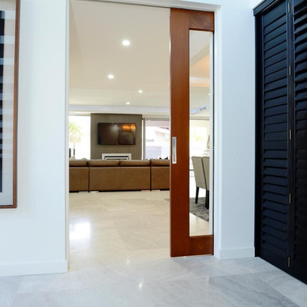 5306.GN | Verve Flush Pull Concealed Fixing 300x37mm Graphite Nickel | Zanda Architectural
