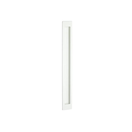 Verve Flush Pull Concealed Fixing 300mm Matt White 5306.WHT Zanda | Decorus Hardware