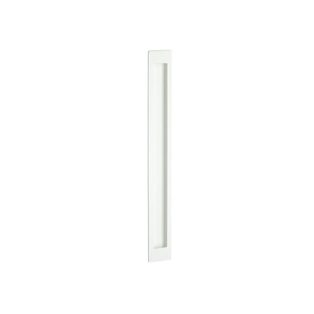 Verve Flush Pull Concealed Fixing 300mm Matt White 5306.WHT Zanda | Decorus Hardware