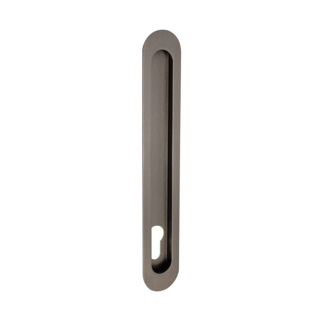 5314.E.GN | Duke Flush Pull 250mm x 40mm Concealed Fix with euro hole | Zanda Architectural