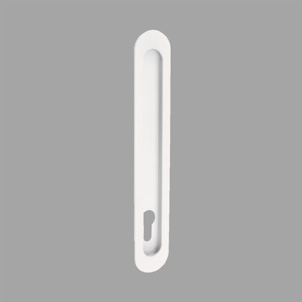 5314.E.WHT | Duke Flush Pull with Euro Cutout 250x40mm | Zanda Architectural