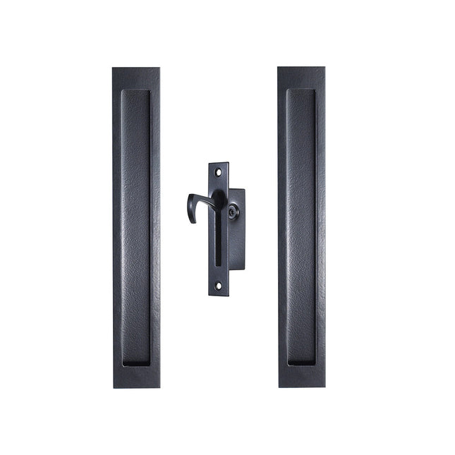 Verve Flush Pull Kit 150mm Matt Black 5319.BLK Zanda | Decorus Hardware