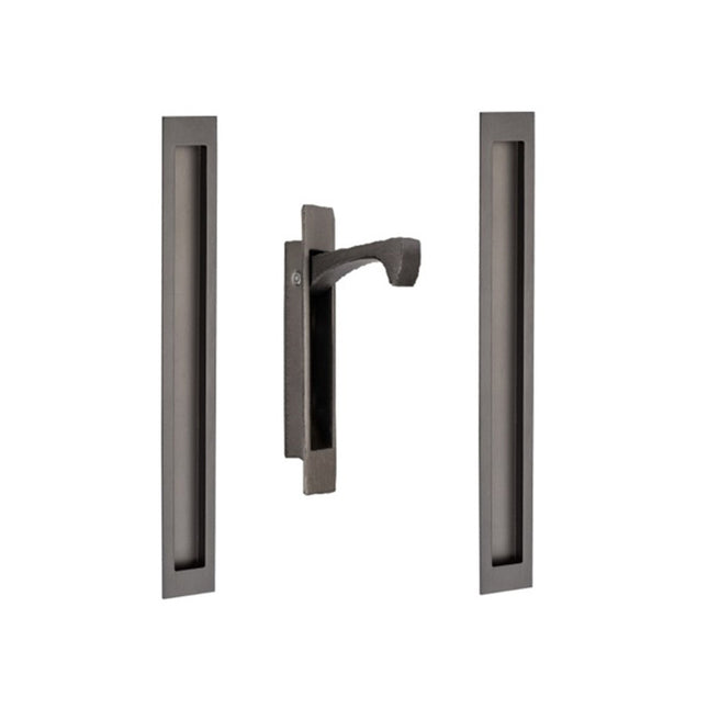 Verve Flush Pull Kit 200mm Graphite Nickel 5320.GN Zanda | Decorus Hardware