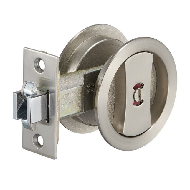 Round Cavity Slider Privacy Set Stainless Steel 5327.SS Zanda | Decorus Hardware