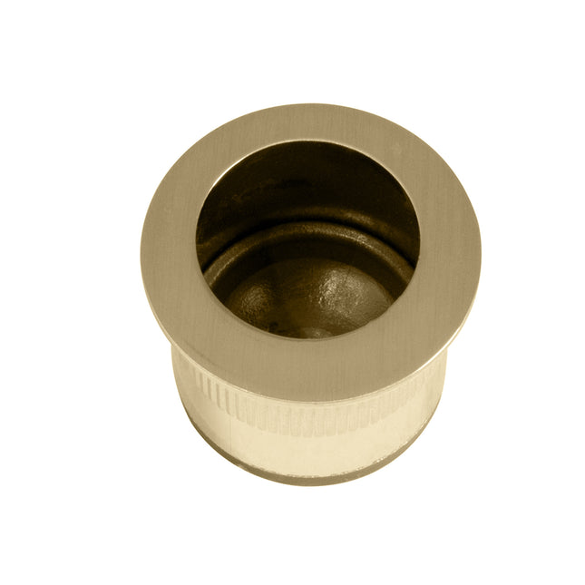 Round Edge Pull 29mm Satin Brass 5329.SB Zanda | Decorus Hardware