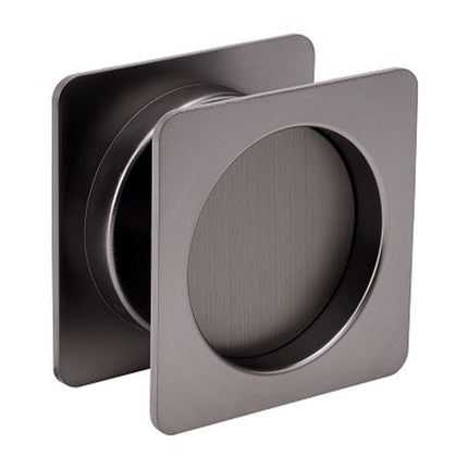 Square Cavity Slider Passage Set Graphite Nickel 5330.GN Zanda | Decorus Hardware
