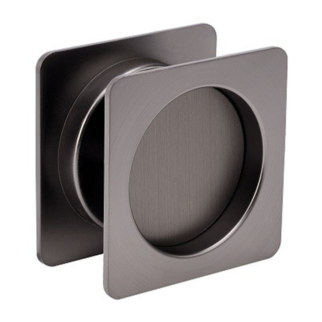 Square Cavity Slider Passage Set Graphite Nickel 5330.GN Zanda | Decorus Hardware