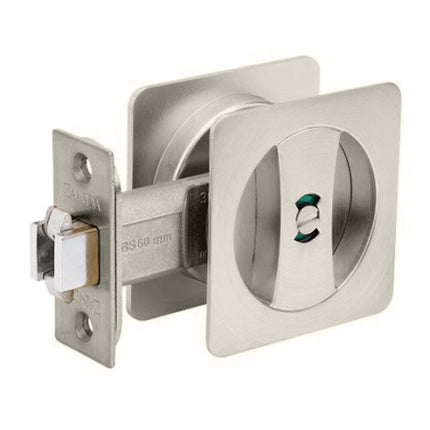 5331.BN | Square Cavity Sliding Privacy Set 65mm Brushed Nickel | Zanda Architectural