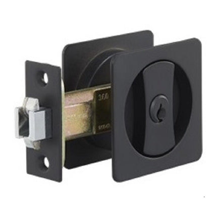 Square Cavity Sliding Lockable Set 54mm Matt Black 5336.BLK Zanda | Decorus Hardware