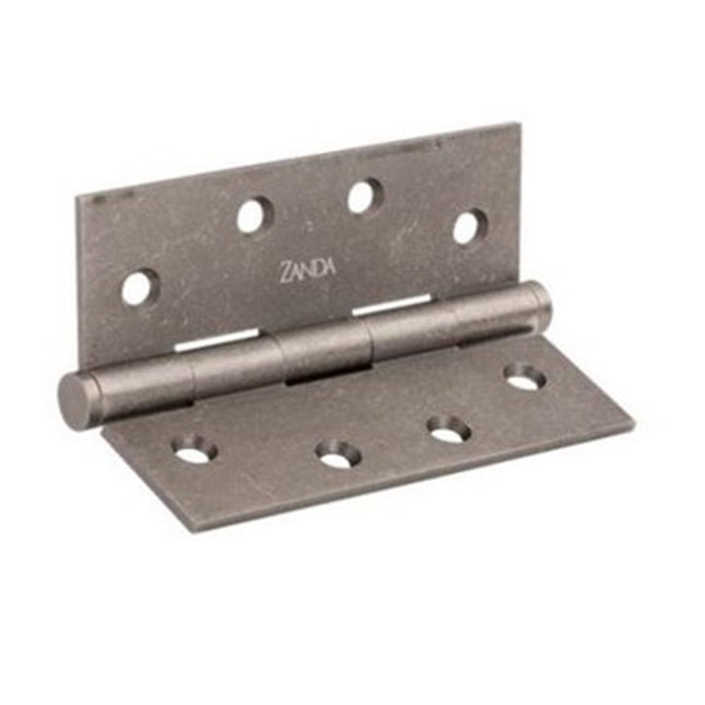 Door Butt Hinge Fixed Pin 100x75x2.5mm Vintage Pewter 5902.VP Zanda | Decorus Hardware