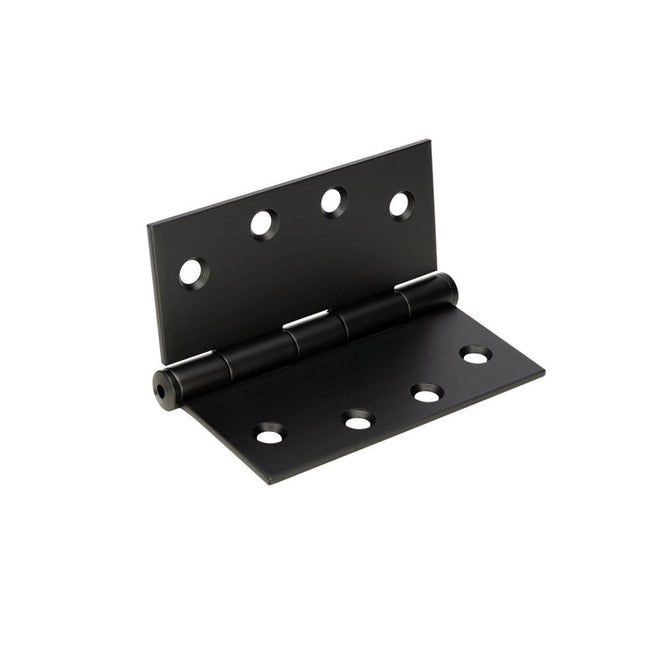 Door Butt Hinge Fixed Pin 100x75x2.5mm Matt Black 5903.BLK Zanda | Decorus Hardware