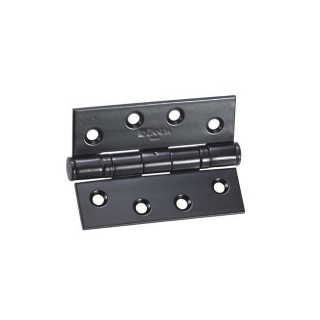 Door Ball Bearing Hinge Fixed Pin 100x75x3mm Matt Black 5904.BLK Zanda | Decorus Hardware